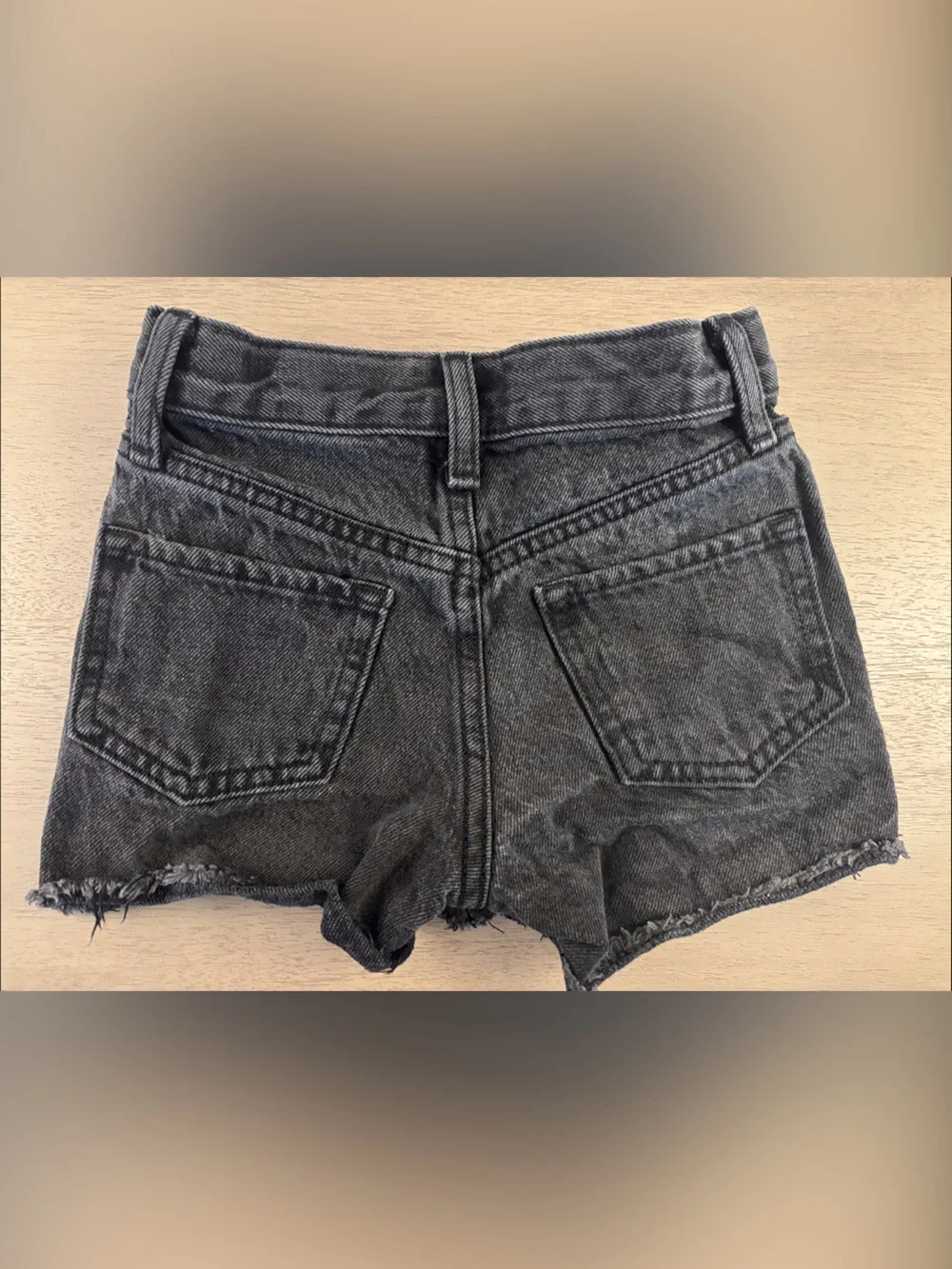 Old Navy Black Distressed Denim Kids Shorts